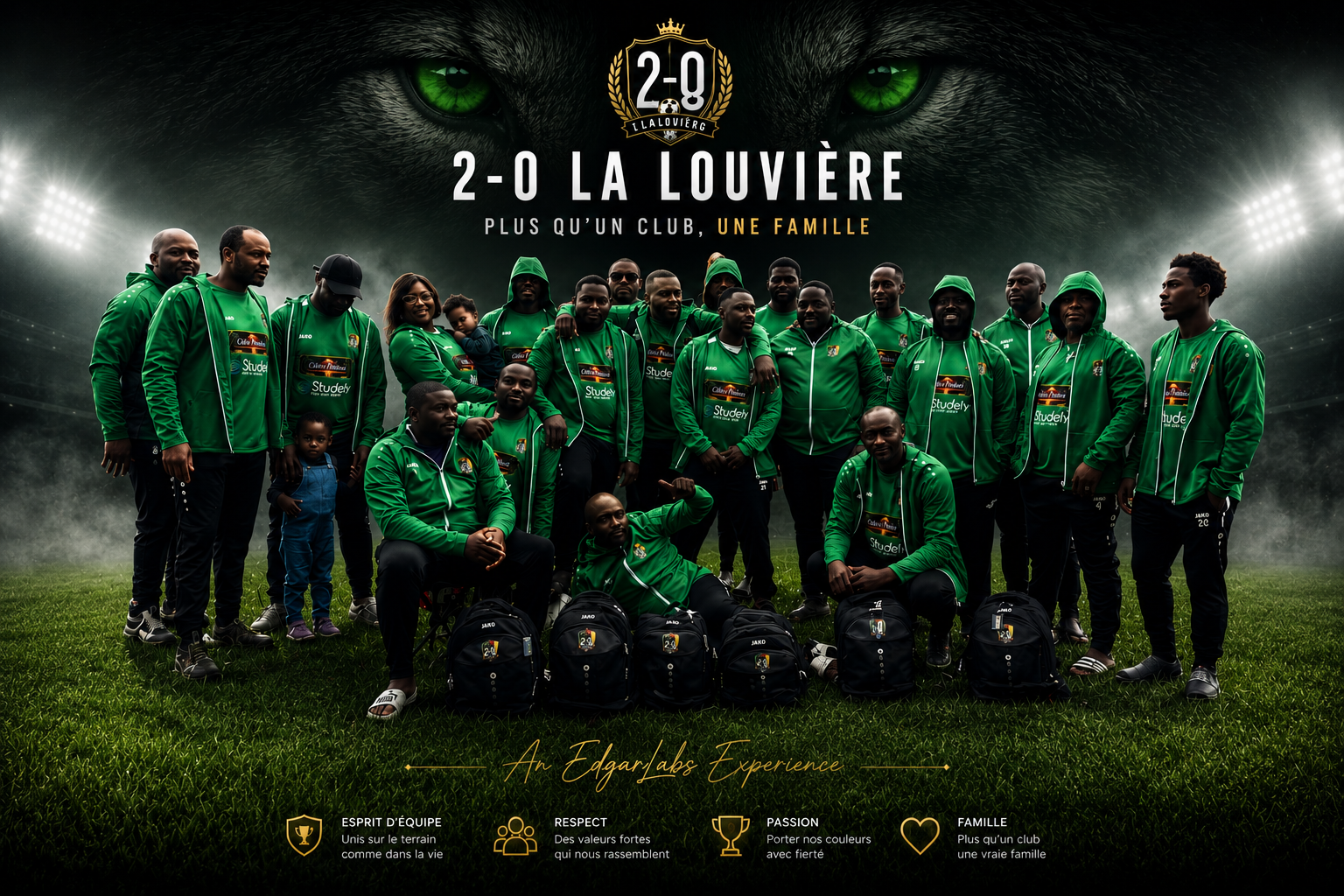 2-0 La Louvière, plus qu’un club, une famille